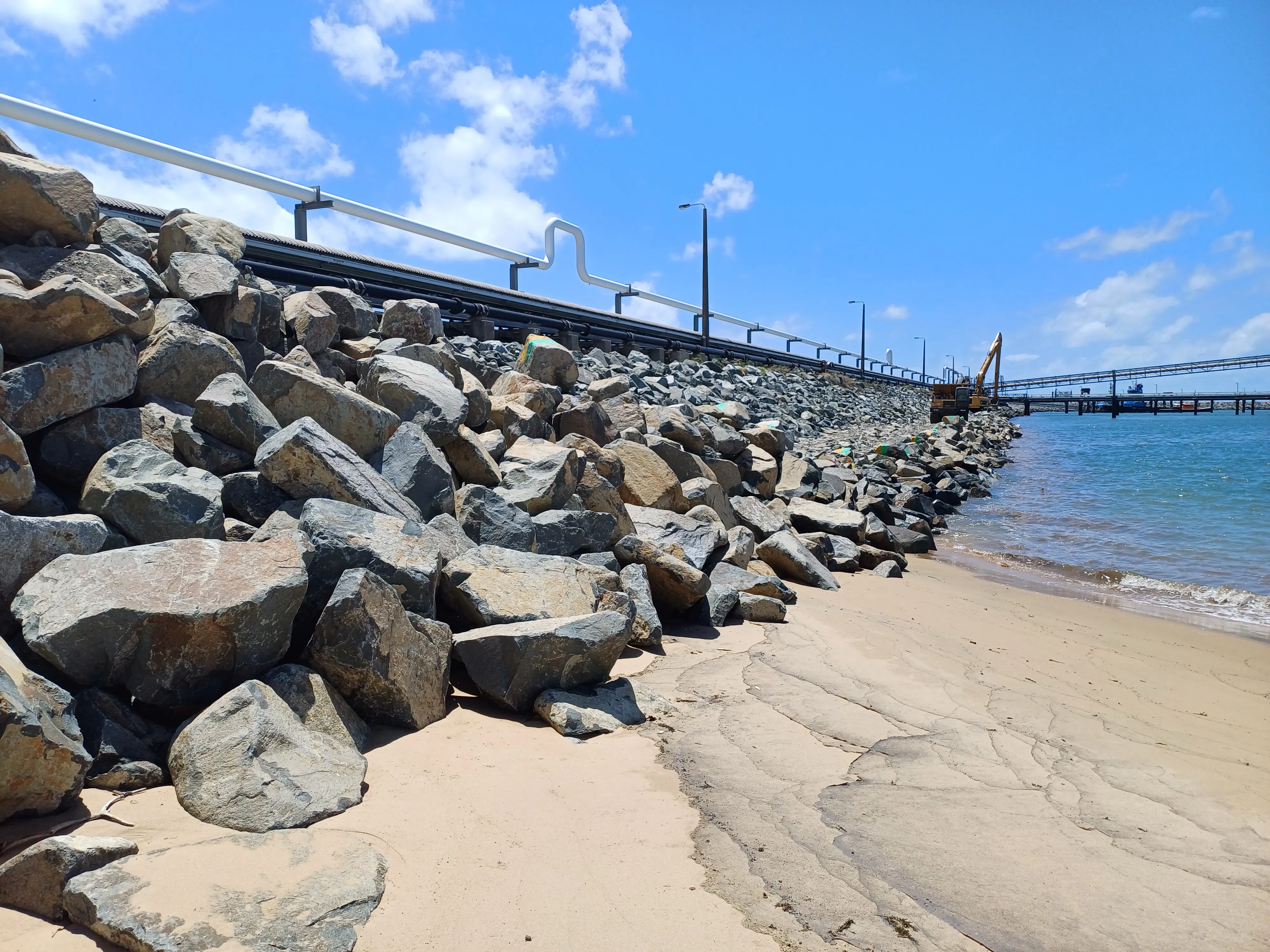 Revetment wall rehabilitation project