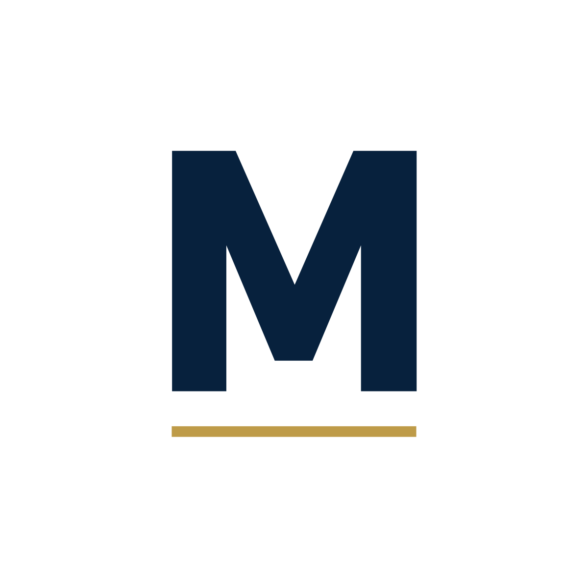 MESCo profile picture — blue M on white